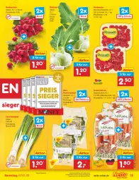 Gazetka promocyjna Netto Marken-Discount - Filial-Angebote - Gazetka - ważna od 07.01 do 07.01.2023 - strona 13 - produkty: angebot, asti, beere, beeren, bestpreis, beutel, eis, himbeer, himbeere, himbeeren, kohlrabi, Lauchzwiebel, möhren, radieschen, reis, Romanasalat, salat, Schal, Schale, snack, Ti, ZTE, zwiebel