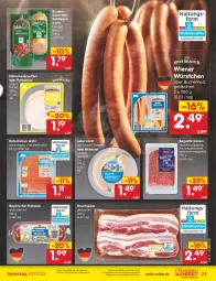 Gazetka promocyjna Netto Marken-Discount - Filial-Angebote - Gazetka - ważna od 07.01 do 07.01.2023 - strona 21 - produkty: angebot, baguette, Baguette-Salami, Bau, bestpreis, brustfilet, buch, eis, filet, fleisch, fleischwurst, gewürz, hähnchenbrust, hähnchenbrustfilet, Holz, leberwurst, LG, pute, putenbrust, reis, rohschinken, sac, salami, schinken, Speck, Ti, wiener, wiener würstchen, wurst, würstchen, ZTE, zwiebel, zwiebeln