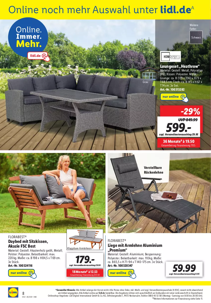 Aktueller Prospekt Lidl - Onlineshop-Highlights der Woche - von 17.05 bis 23.05.2021 - strona 8