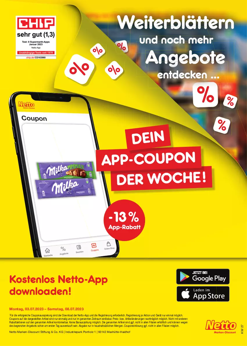 Aktueller Prospekt Netto Marken-Discount - Filial-Angebote - von 03.07 bis 08.07.2023 - strona 41 - produkty: angebot, angebote, coupon, coupons, decke, discount, eis, Holz, LG, marken-discount, reis, Ti, ZTE