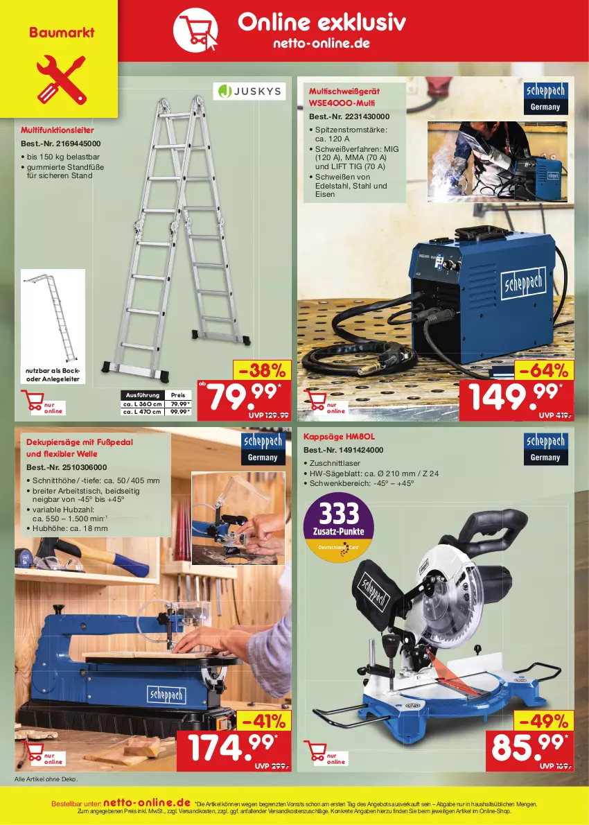 Aktueller Prospekt Netto Marken-Discount - Filial-Angebote - von 03.07 bis 08.07.2023 - strona 42 - produkty: angebot, Bau, Brei, edelstahl, eis, elle, ndk, reis, Ria, säge, Ti, tisch, ZTE