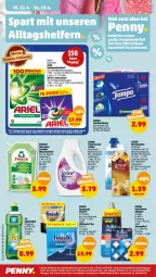 Gazetka promocyjna Penny - Prospekte - Gazetka - ważna od 15.04 do 15.04.2023 - strona 10 - produkty: aloe vera, ariel, beutel, Blüte, Cap, eis, flasche, Frosch, gin, HP, klarspüler, lenor, LG, orchidee, Pods, pril, reis, spülmittel, Tasche, taschen, taschentücher, Tempo, Ti, tücher, vollwaschmittel, waschmittel, weichspüler, ZTE