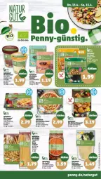 Gazetka promocyjna Penny - Prospekte - Gazetka - ważna od 15.04 do 15.04.2023 - strona 27 - produkty: Becher, beutel, bio, bolognese, bourbon, chicken nuggets, creme, eis, eiscreme, früchte, fusilli, hollandaise, Holz, lasagne, linsen, natur, nudel, nudeln, nuggets, Ofen, pizza, quinoa, Ria, sauce, sauce hollandaise, Schal, Schale, schoko, spaghetti, Ti, vanille, Vegeta