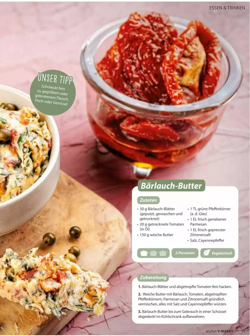 Aktueller Prospekt Vmarkt - Prospekte - von 18.03 bis 01.04.2026 - strona 33 - produkty: butter, Getrocknete Tomaten, kühlschrank, pfeffer, Rauch, saft, salz, Schrank, schüssel, Ti, tomate, tomaten, zitrone, zitronen, zitronensaft