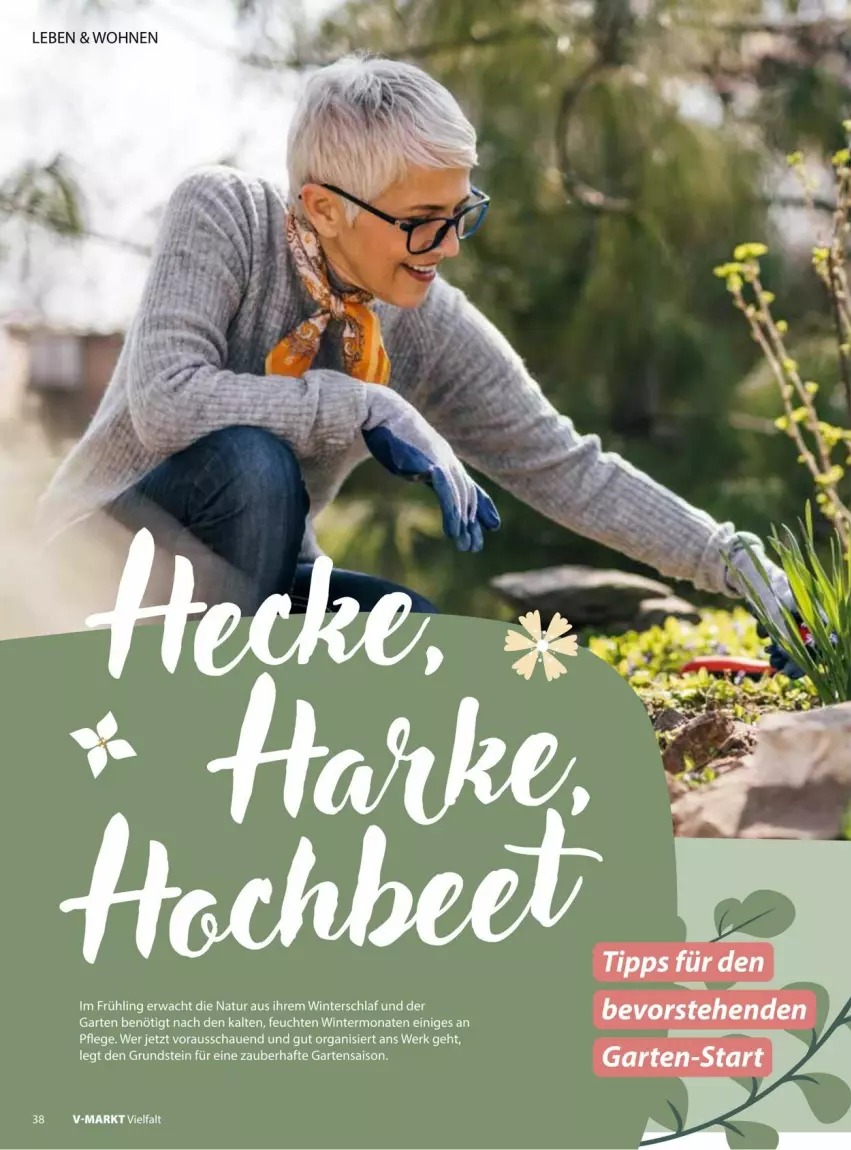Aktueller Prospekt Vmarkt - Prospekte - von 18.03 bis 01.04.2026 - strona 38 - produkty: Garten, natur, Ti