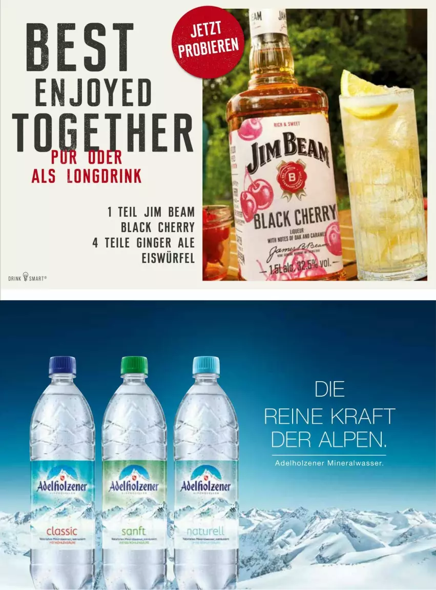 Aktueller Prospekt Vmarkt - Prospekte - von 18.03 bis 01.04.2026 - strona 45 - produkty: adelholzener, Alwa, eis, eiswürfel, gin, ginger, ginger ale, Holz, jim beam, kraft, lack, mineralwasser, wasser, würfel