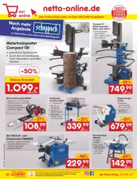 Gazetka promocyjna Netto Marken-Discount - Filial-Angebote - Gazetka - ważna od 30.09 do 30.09.2023 - strona 32 - produkty: angebot, angebote, Brennholz, discount, eis, elle, Holz, Holzspalter, Kette, kracher, kraft, messer, ndk, reis, reiss, säge, Ti, tisch, Tischkreissäge