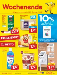 Gazetka promocyjna Netto Marken-Discount - Filial-Angebote - Gazetka - ważna od 30.09 do 30.09.2023 - strona 37 - produkty: angebot, Apple, auer, Bau, Bauer, bestpreis, eis, Elektro, elle, fol epi, gutschein, milch, nuss, rama, Rauch, reis, reiss, Softlan, steckdose, Ti, walnuss, walnusskerne, weichspüler, ZTE