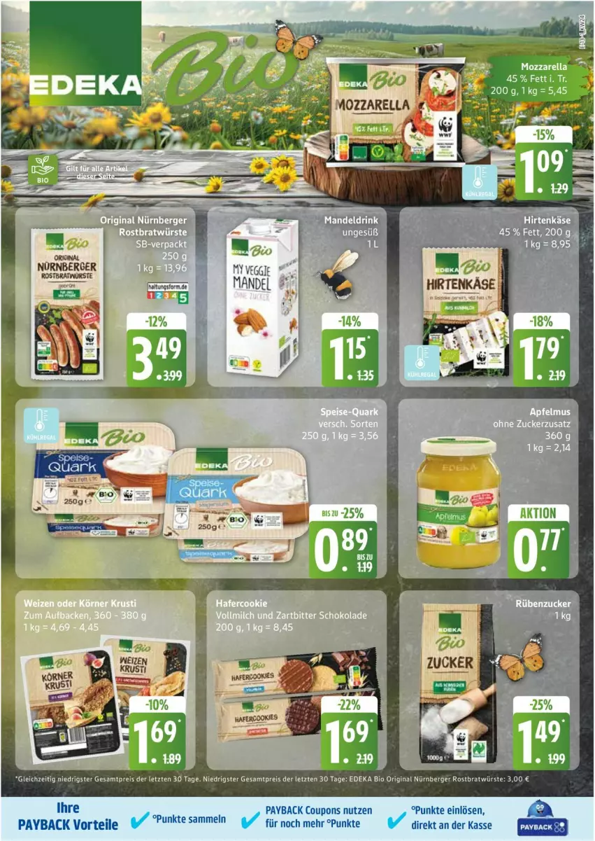 Aktueller Prospekt Edeka - Prospekte - von 09.06 bis 14.06.2025 - strona 13 - produkty: Berger, mozzarella, nürnberger, rel