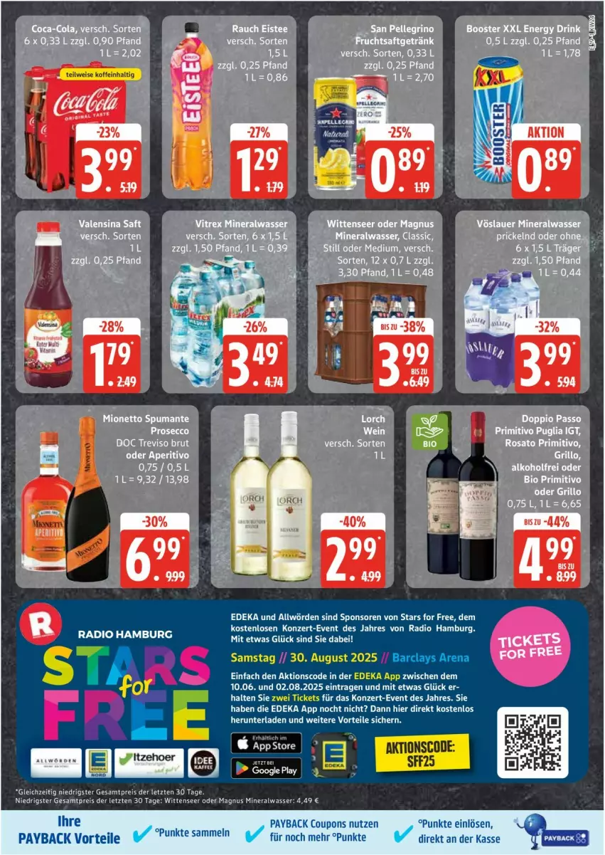 Aktueller Prospekt Edeka - Prospekte - von 09.06 bis 14.06.2025 - strona 19 - produkty: Alwa, bett, coupon, coupons, deka, eis, elle, mineralwasser, payback, Radio, reis, teller, Ti, wasser, ZTE