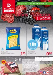 Gazetka promocyjna Selgros - Food - Gazetka - ważna od 01.06 do 01.06.2022 - strona 1 - produkty: antipasti, asti, beutel, brie, eis, erde, fisch, frische milch, hafer, kartoffel, kartoffeln, LG, magazin, milch, montorsi, Ria, schinken, schwein, schweine, Spezi, Ti, weihenstephan, wein, weine, ZTE