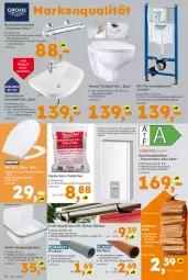 Gazetka promocyjna  - Gazetka - ważna od 27.02 do 27.02.2026 - strona 14 - produkty: Anfeuerholz, armatur, auto, Bau, beispielabbildung, braun, brause, Brei, eis, Elektro, elle, Holz, Kette, leine, messer, Ofen, passend für alle, Ria, sac, salz, tablet, tablett, Tablette, thermostat, Ti, tisch, Wand-Tiefspül-WC, waschtisch, waschtischarmatur, wasser, wc-sitz, Yo