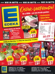 Gazetka promocyjna Edeka - Angebote der Woche - Gazetka - ważna od 09.04 do 09.04.2022 - strona 1 - produkty: angebot, angebote, Becher, bier, braten, butter, chips, chipsfrisch, dallmayr, dallmayr gold, dallmayr prodomo, deka, dessert, discount, Dr. Oetker, ecco, eis, ente, feinster spitzenkaffee, filegro, filet, filets, fisch, flasche, fleisch, frucht, fruchtsecco, iglo, instant-kaffee, kaffee, karlsberg, karlsberg mixery, kohlrabi, kracher, mac, Mett, mettwurst, Mixer, mixery, mousse, Müller, prodomo, reis, rosen, rotkäppchen, saft, schwein, schweine, schweinerücken, sekt, Sport, Streichzart, Ti, top-preis, wein, weine, wurst, zwiebel, zwiebelmettwurst