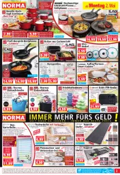 Gazetka promocyjna Norma - Norma - Gazetka - ważna od 09.05 do 09.05.2022 - strona 3 - produkty: aqua, aust, backofen, batterie, Bebe, beere, beleuchtung, braten, Bratentopf, bratpfanne, decke, Deckel, edelstahl, Edelstahl-Pfanne, einkaufskorb, Einkaufstasche, eis, elle, ente, erdbeere, flasche, fleisch, Fleischtopf, frischhaltedosen, Garten, gin, Glasdeckel, grill, Grillpfanne, herdarten, hortensie, ilag, Kette, Kinder, Kochtopf, kopfhörer, korb, Läufer, LG, maille, Meister, Mett, milch, mitteldecke, ndk, Ofen, pfanne, pfannen, Pfau, quad, Radio, reifen, reis, Ria, rosen, Schmetterling, stielkasserolle, Tasche, teppich, Ti, tisch, Tischwäsche, topf, topper, Untersetzer, waldmeister, weck, ZTE