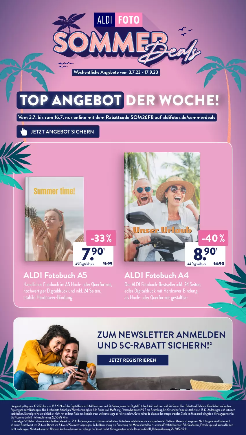 Aktueller Prospekt AldiSud - NÄCHSTE WOCHE - von 10.07 bis 15.07.2023 - strona 43 - produkty: aldi, angebot, angebote, buch, eis, elle, erde, Fotobuch, Fotokalender, gutschein, korb, ndk, papier, reis, ring, Ti