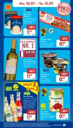 Gazetka promocyjna AldiSud - NÄCHSTE WOCHE - Gazetka - ważna od 15.07 do 15.07.2023 - strona 11 - produkty: aldi, Becher, bio, biscotto, bohne, bohnen, brut, cin, cookie, cookies, eis, Elektro, elle, flasche, frucht, grana, grana padano, HP, karamell, Käse, kidney, Konserven, Laufen, limo, limonade, mac, orange, orangen, padano, parmigiano, parmigiano reggiano, Pinot, pinot grigio, pril, pudding, Rana, reggiano, Reibekäse, reis, Ti, wein