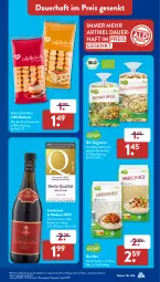 Gazetka promocyjna AldiSud - NÄCHSTE WOCHE - Gazetka - ważna od 15.07 do 15.07.2023 - strona 13 - produkty: aldi, auer, bio, discount, eis, flasche, kuchen, Lambrusco, Löffel, Löffelbiskuits, Mode, natur, nudel, nudeln, perlen, reis, rotwein, sekt, teigwaren, Ti, wein, ZTE, zucker