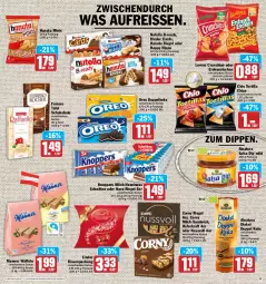 Gazetka promocyjna Aez - Prospekte - Gazetka - ważna od 30.04 do 30.04.2022 - strona 11 - produkty: beutel, chips, corny, crunchips, dip, eis, elle, erdnuss, ferrero, hafer, hanuta, haselnuss, hipp, keks, Kinder, kissen, knoppers, kraft, lindor, lorenz, lorenz crunchips, Manner, milch, natur, natura, nuss, nutella, oreo, reis, reiss, riegel, Salsa, sandwich, schnitten, schoko, schokolade, teller, Ti, tortilla, Tortilla Chips, waffeln