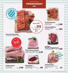 Gazetka promocyjna Aez - Prospekte - Gazetka - ważna od 30.04 do 30.04.2022 - strona 4 - produkty: eis, elle, grill, gulasch, hofgut, ideal zum grillen, kalbskotelett, kotelett, LG, marinade, medaillons, pute, putenschnitzel, reis, rind, rinder, Rinderleber, saft, schnitten, schnitzel, schwein, schweine, spareribs, teller, Ti, trolli, wein, weine