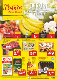 Gazetka promocyjna Netto Marken-Discount - Filial-Angebote - Gazetka - ważna od 30.07 do 30.07.2022 - strona 1 - produkty: angebot, asti, banane, bananen, beste butter, bestpreis, bier, butter, champignon, champignons, eis, elle, fleisch, frau antje, goldkrone, hackfleisch, hackfleisch gemischt, hasseröder, Jubiläums, kaffee, knorr, krone, melitta, ndk, pils, premium pils, reis, rind, rispentomaten, sac, schwein, Spezi, spirituosen, Streichzart, Ti, toffifee, tomate, tomaten, versandkostenfrei, wein, wilthener, Wilthener Goldkrone, ZTE