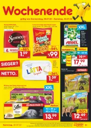 Gazetka promocyjna Netto Marken-Discount - Filial-Angebote - Gazetka - ważna od 30.07 do 30.07.2022 - strona 31 - produkty: Alwa, angebot, ariel, ariel waschmittel, bestpreis, chips, crunchips, Dr. Oetker, eis, kaffee, katzennahrung, lätta, lorenz, lorenz crunchips, marmorette, mineralwasser, Paula, reis, senseo, sheba, Ti, waschmittel, wasser, whiskas, ZTE