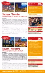 Gazetka promocyjna Rewe Reisen - Reiseprospekt - Gazetka - ważna od 27.10 do 27.10.2023 - strona 23 - produkty: anreisetermine, axe, Bad, Bau, Baumschmuck, Berger, bett, brötchen, buch, dusche, eier, eis, elle, Engel, ente, Glühwein, inklusivleistungen, Kaiser, Kinder, Kindle, kuchen, Lebkuchen, LG, lorenz, nürnberger, Nürnberger Lebkuchen, reis, Rippen, rwe, sac, Schmuck, snack, snacks, tasse, Ti, uhr, wasser, wein, würstchen