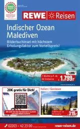 Gazetka promocyjna Rewe Reisen - Reiseprospekt - Gazetka - ważna od 31.03 do 31.03.2023 - strona 1 - produkty: bestpreis, buch, eier, eis, Handy, kamera, reis, Ti, uhr, vorteilspreis