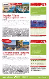 Gazetka promocyjna Rewe Reisen - Reiseprospekt - Gazetka - ważna od 31.03 do 31.03.2023 - strona 27 - produkty: angebot, angebote, Atari, auto, axe, Bad, bier, bio, Brei, buch, drink, drinks, dusche, eier, eis, ente, Fahrrad, fisch, fische, Fischer, getränk, getränke, inklusivleistungen, innenpool, Kajak, Kinder, Kinderzimmer, kurtaxe, latte, Liege, Meerwasser, natur, pool, pril, reis, rel, Ria, rum, rwe, schirme, sonnenliege, Sport, Ti, uhr, wasser, wein