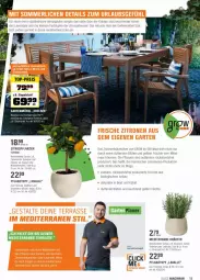 Gazetka promocyjna Obi - Prospekte - Gazetka - ważna od 10.04 do 10.04.2022 - strona 15 - produkty: Bau, bett, bio, Blüte, eis, erde, früchte, Garten, gartenmöbel, Holz, kräuter, lavendel, leine, Leuchte, leuchten, limo, limonade, limonaden, mac, möbel, pflanze, pflanzen, Pflanztopf, reis, stapelstuhl, stuhl, Ti, top-preis, topf, zitrone, zitronen