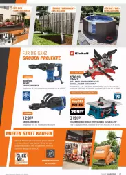 Gazetka promocyjna Obi - Prospekte - Gazetka - ważna od 10.04 do 10.04.2022 - strona 21 - produkty: Abbruchhammer, bosch, Brei, einhell, eis, Gehrungssäge, mac, reis, reiss, säge, Ti, tisch, Tischkreissäge