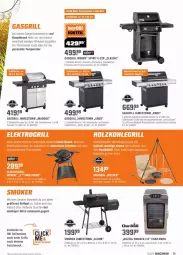 Gazetka promocyjna Obi - Prospekte - Gazetka - ważna od 10.04 do 10.04.2022 - strona 31 - produkty: auto, char-broil, decke, edelstahl, eis, fleisch, gasgrill, grill, grillfläche, grillrost, Holz, holzkohle, Kocher, LG, mac, thermostat, Ti, tisch, weber