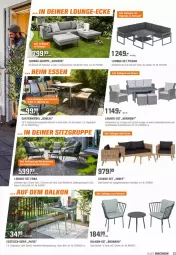 Gazetka promocyjna Obi - Prospekte - Gazetka - ważna od 10.04 do 10.04.2022 - strona 33 - produkty: ente, esstisch, Garten, gartenmöbel, hocker, Holz, lounge-set, mac, mint, möbel, sessel, Sofa, stapelstuhl, stuhl, Stühl, Ti, tisch