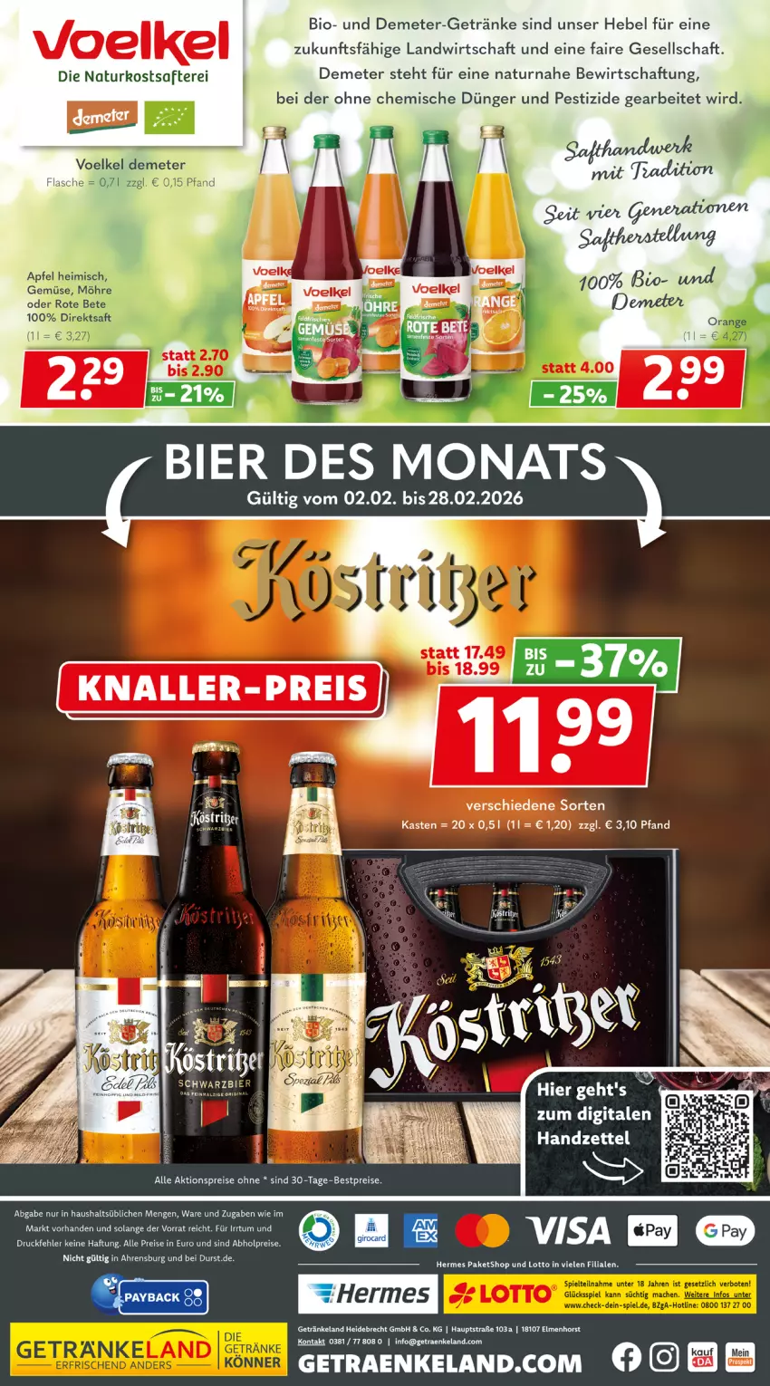 Aktueller Prospekt Getraenkeland - von 15.02 bis 27.02.2026 - strona 6 - produkty: abholpreise, aktionspreis, bestpreis, bestpreise, bio, dünger, eis, Elan, flasche, getränk, getränke, natur, reis, saft, Ti