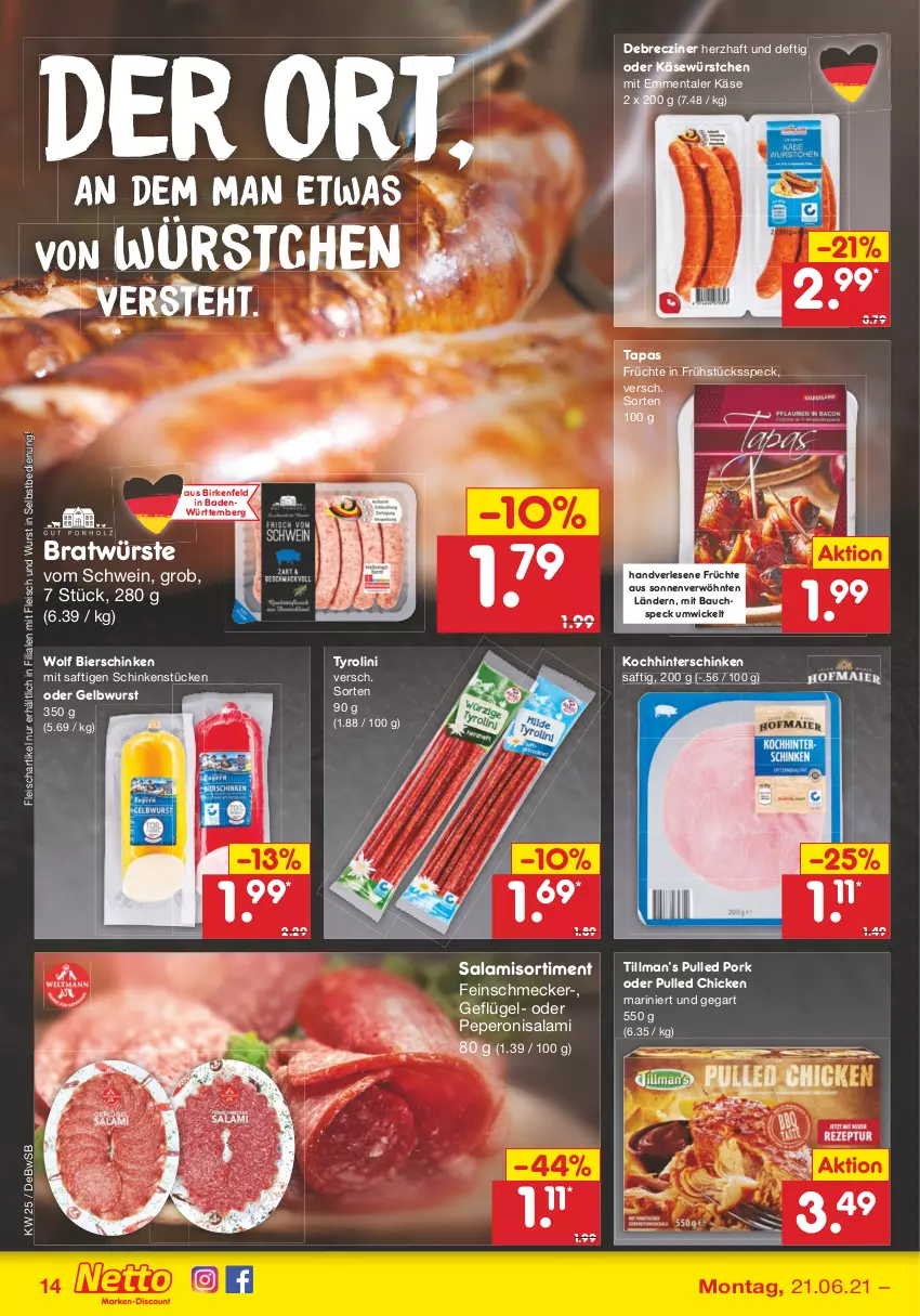 Aktueller Prospekt Netto Marken-Discount - Filial Angebote - von 21.06 bis 26.06.2021 - strona 16