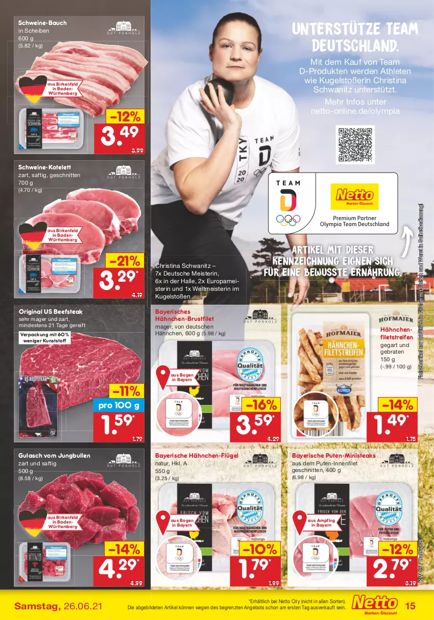 Aktueller Prospekt Netto Marken-Discount - Filial Angebote - von 21.06 bis 26.06.2021 - strona 17