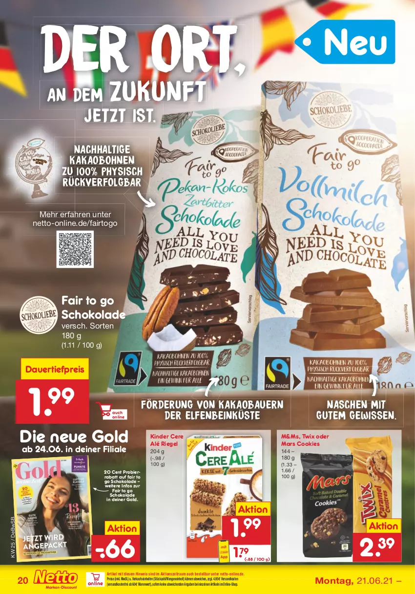 Aktueller Prospekt Netto Marken-Discount - Filial Angebote - von 21.06 bis 26.06.2021 - strona 22