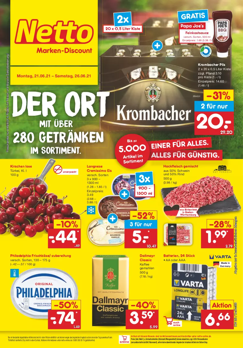 Aktueller Prospekt Netto Marken-Discount - Filial Angebote - von 21.06 bis 26.06.2021 - strona 3