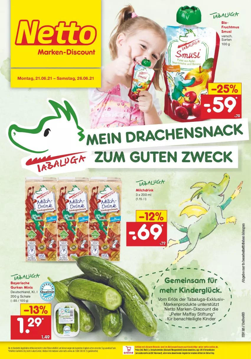 Aktueller Prospekt Netto Marken-Discount - Filial Angebote - von 21.06 bis 26.06.2021 - strona 39