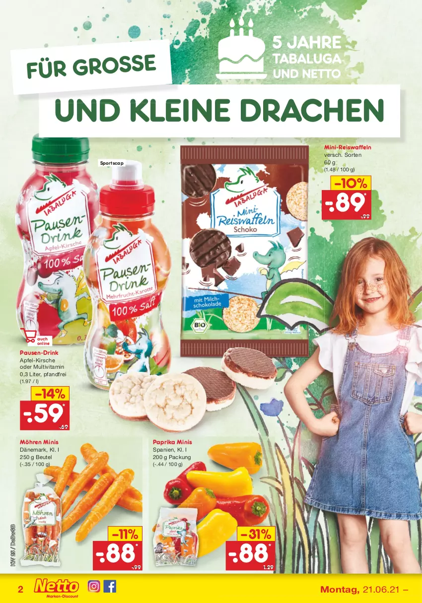 Aktueller Prospekt Netto Marken-Discount - Filial Angebote - von 21.06 bis 26.06.2021 - strona 40