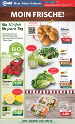 Gazetka promocyjna Combi - Prospekte - Gazetka - ważna od 10.06 do 10.06.2023 - strona 2 - produkty: angebot, angebote, beutel, bio, discount, eis, Frühkartoffeln, kartoffel, kartoffeln, kohlrabi, lebensmittel, LG, mac, natur, Rauch, salat, salatherzen, Schal, Schale, spargel, strauchtomaten, Ti, tomate, tomaten, zitrone, zitronen