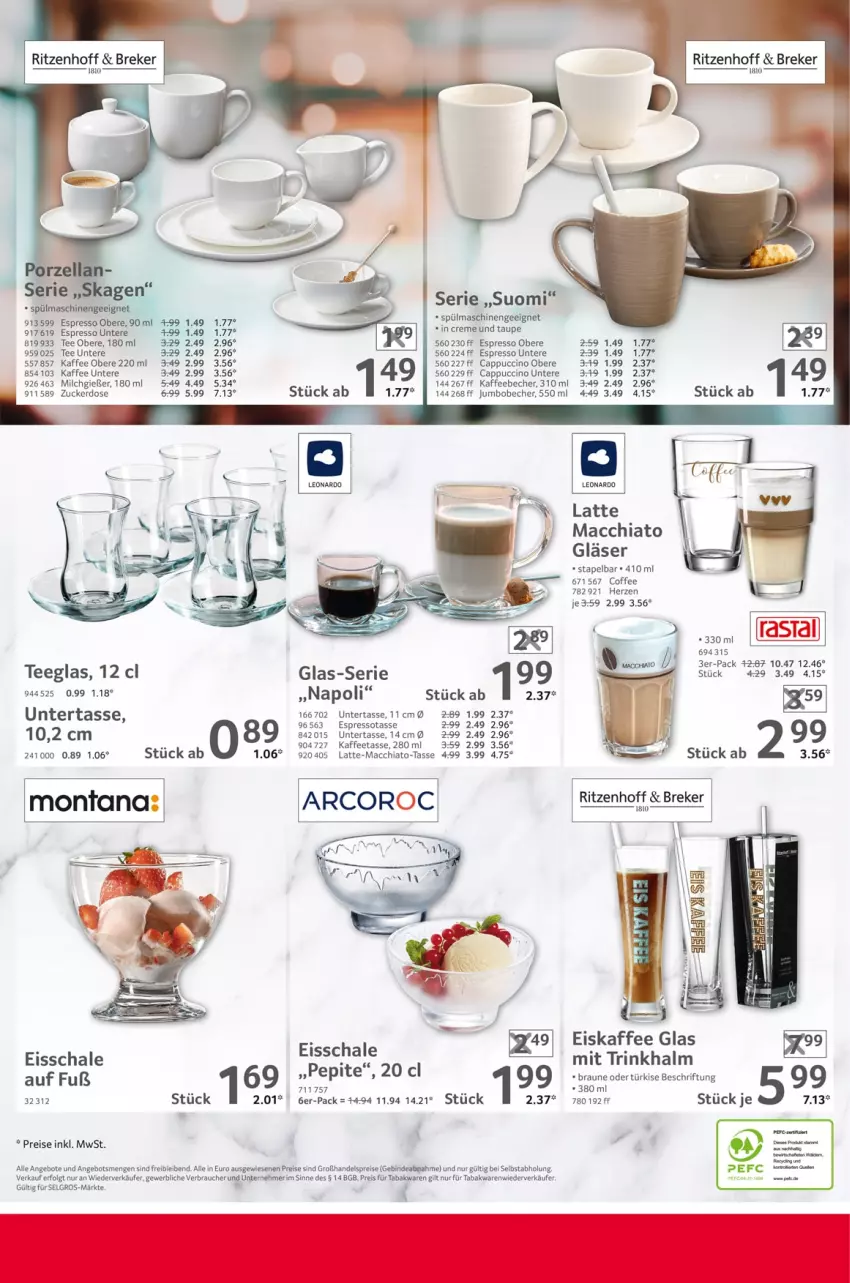 Aktueller Prospekt Selgros - Gastronomie - von 23.03 bis 05.04.2023 - strona 40 - produkty: ACC, angebot, angebote, Becher, braun, Cap, cappuccino, chia, cin, creme, eis, eiskaffee, erde, espresso, Gläser, jumbo, kaffee, kaffeebecher, latte, latte macchiato, leonardo, LG, mac, macchiato, milch, Rauch, reis, Schal, Schale, spülmaschinen, tasse, tee, Teeglas, Ti, timer, zucker