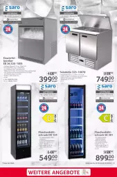 Gazetka promocyjna Selgros - Gastronomie - Gazetka - ważna od 05.04 do 05.04.2023 - strona 31 - produkty: Behälter, decke, Deckel, edelstahl, eis, eiswürfel, flasche, reis, saro, schlauch, Schrank, Ti, tisch, ventilator, wasser, würfel