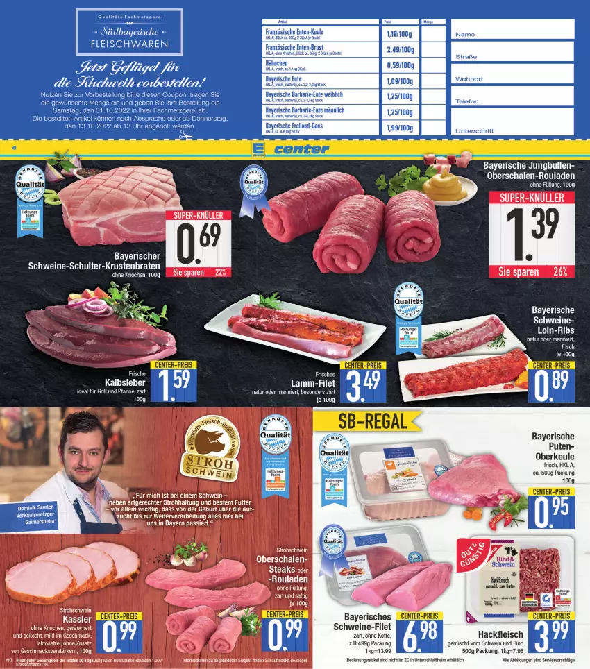 Aktueller Prospekt E Center - Angebote der Woche - von 26.09 bis 01.10.2022 - strona 4 - produkty: elle, ente, Geflügel, grill, Ti