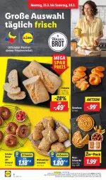 Gazetka promocyjna Lidl - Aktionsprospekt - Gazetka - ważna od 30.03 do 30.03.2024 - strona 10 - produkty: angebot, brot, brötchen, ciabatta, coupon, Donut, eis, Meister, ndk, nuss, Nussschnecke, reis, Schal, Schale, schoko, Ti