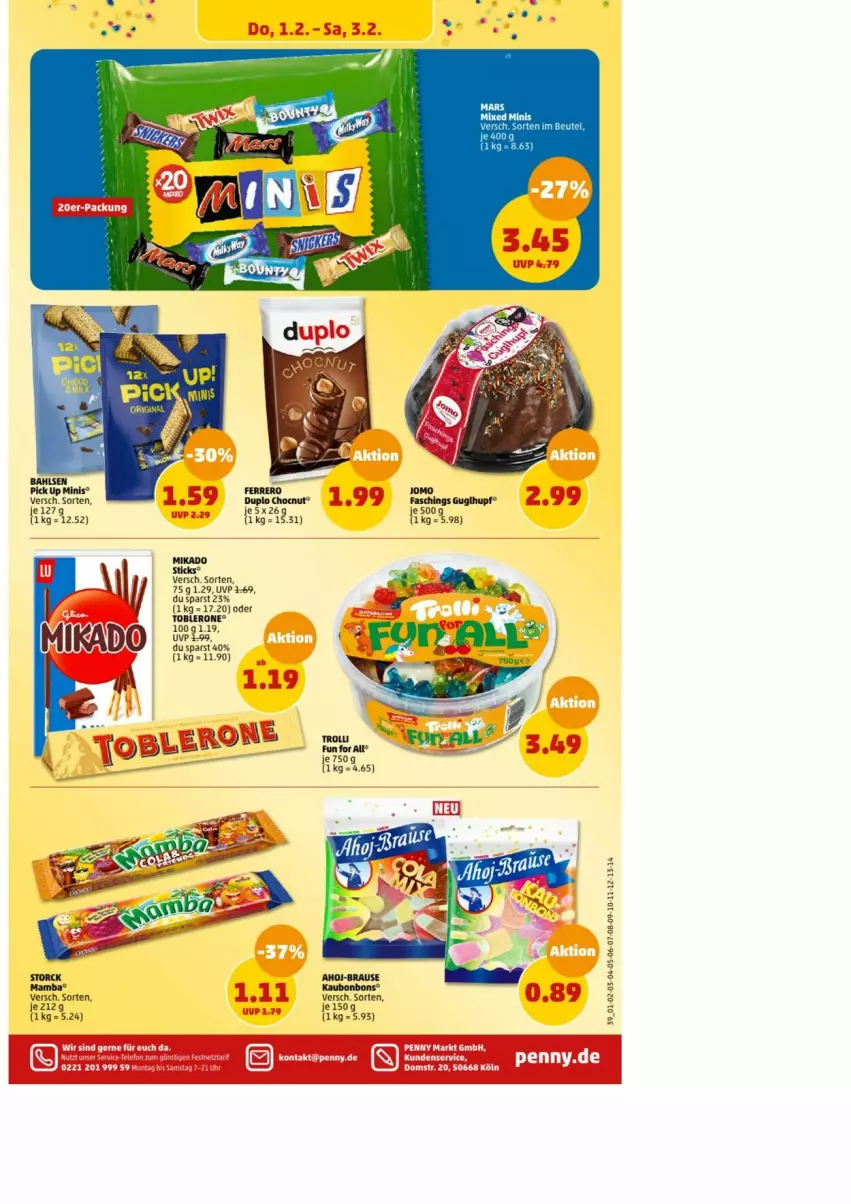 Aktueller Prospekt Penny - Prospekte - von 30.01 bis 03.02.2024 - strona 39 - produkty: brause, ferrero, mikado, storck, Ti