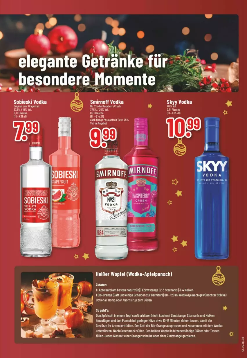 Aktueller Prospekt Trinkgut - Prospekte - von 21.12 bis 27.12.2025 - strona 13 - produkty: apfel, apfelsaft, bio, flasche, garnier, garnitur, gewürz, Gläser, honig, mac, mango, natur, orange, orangen, ring, saft, sirup, tasse, Ti, topf, wodka