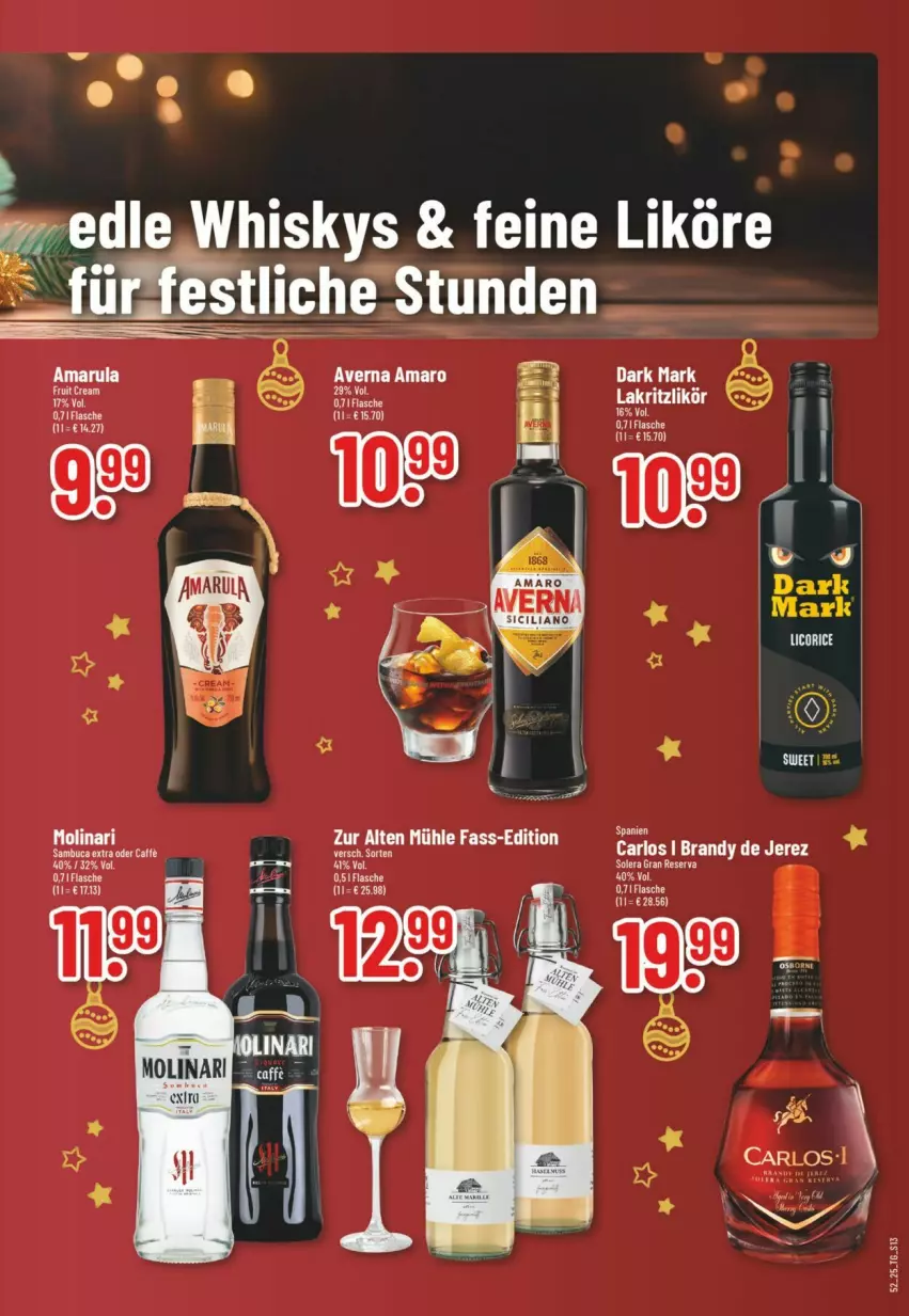 Aktueller Prospekt Trinkgut - Prospekte - von 21.12 bis 27.12.2025 - strona 15 - produkty: amaro, amarula, arlo, averna, likör, Molinari, whisky
