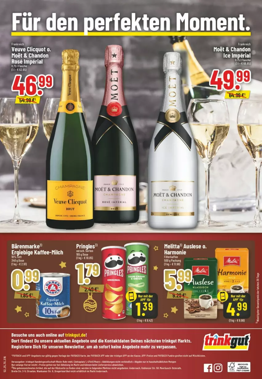 Aktueller Prospekt Trinkgut - Prospekte - von 21.12 bis 27.12.2025 - strona 18 - produkty: angebot, angebote, bärenmarke, Brei, deka, eis, erde, flasche, kaffee, LG, lieferservice, melitta, milch, payback, reifen, reis, Ria, Ti, uhr