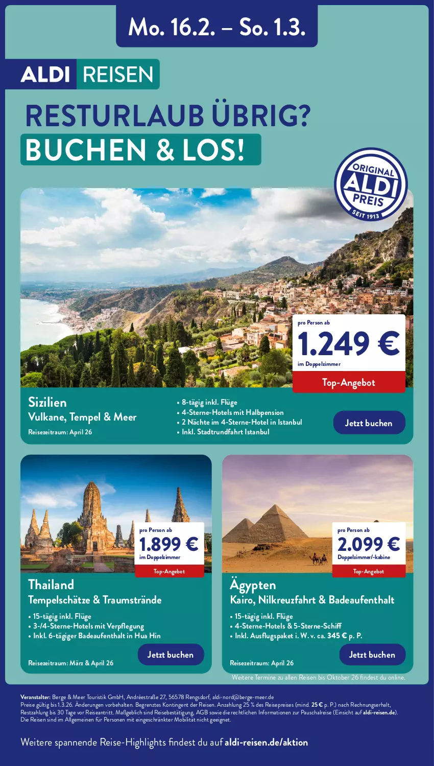 Aktueller Prospekt Aldi Nord - Von Montag - von 16.02 bis 21.02.2026 - strona 38 - produkty: aldi, angebot, Bad, buch, eis, gin, LG, pril, reis, reise-highlights, Schal, Ti, top-angebot, ZTE