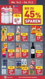 Gazetka promocyjna Aldi Nord - Von Montag - Gazetka - ważna od 21.02 do 21.02.2026 - strona 11 - produkty: aldi, alkohol, Alwa, angebot, angebote, beere, beutel, bree, cola, deo, eis, eistee, elle, erdnuss, flasche, fuze tea, grapefruit, hella, himbeer, himbeere, jumbo, limo, limonade, lorenz, mac, mineralwasser, natur, natura, nivea, nuss, orange, orangen, Paula, paulaner, pfirsich, pril, roll-on, rotwein, rouge, Spezi, spülmittel, tee, teller, Ti, vita, volvic, wasser, wein, Wild, wild berry, zitrone, ZTE, zucker